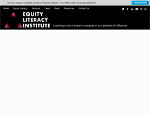 Tablet Screenshot of equityliteracy.org